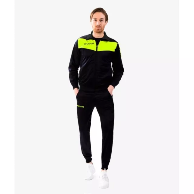 Tuta GIVOVA Visa 4S Felpa Pantalone Freetime Unisex Uomo Donna Vari Colori Fluo