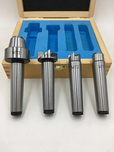 Live Center Wood Lathe Drive Spur Cup 4pcs Set with 2Pcs Extra Replacement Tips