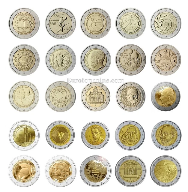 #Rm# 2 Euro Commémorative Grèce (2004-2022) - Tous Les Piéce Disponible