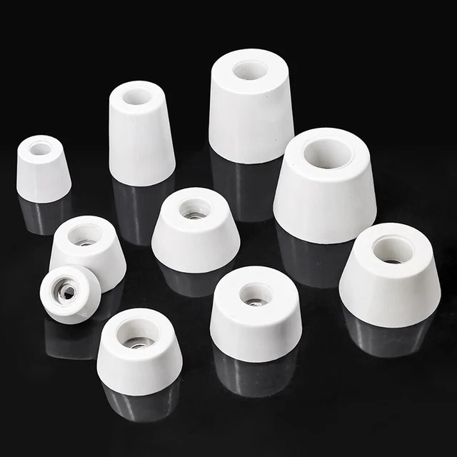 WHITE RUBBER FEET Chair Furniture Feet Table Leg Cover Bottom