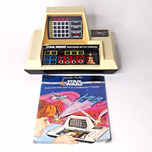 Vintage Star Wars Electronic Battle Command Game 1979 w Booklet Turns On/Parts