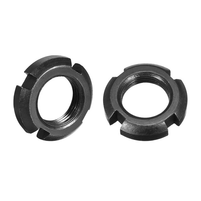 M20x1.5 mm Tuercas Ranuradas Redondas de Retención de Cuatro Ranuras 2 uds