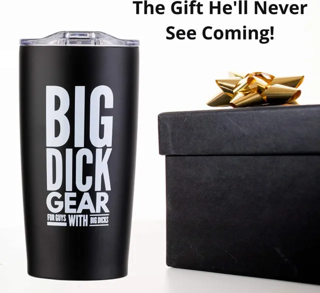 Big Dick Gear Funny Coffee Mug Stainless Steel Tumbler Gifts for the Well Hung 