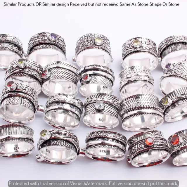 Garnet & Mixed 5 Piece Wholesale Ring Lots 925 Sterling Silver Ring NRL-96