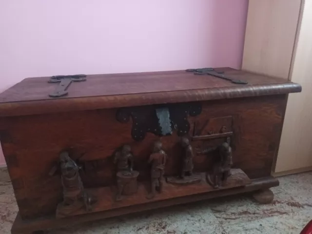 arca de madera de roble 