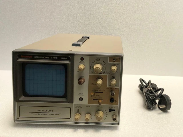 HITACHI DENSHI LTD. V-151B OSCILLOSCOPE 15 MHz CAPACITY