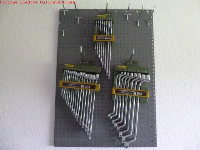 Werkstattwand Set 3 Lochwände Hakensatz 14 Teile +23800 +23810+23821