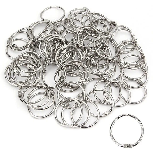 Anelli Per Libri 20 Pezzi - Metallico, Diametro 20mm, Per Scrapbooking, Fogli Sfusi, Fai Da Te - Foto 7