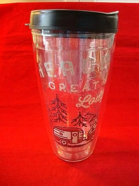 Large SIGNATURE Brand Insulated Tumbler HEADED TO GREAT WOLF LODGE w/Camper -New