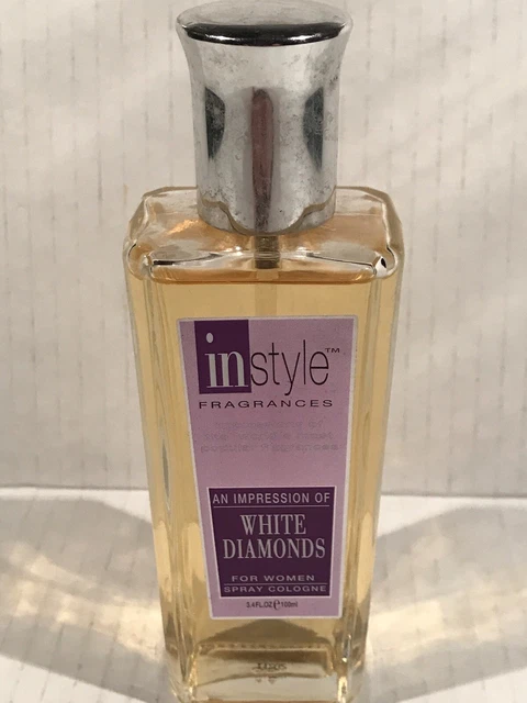 Instyle Brand White Diamonds Full Bottle Spray Cologne 3.4 fl. oz.
