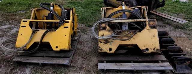 Walk 'n' Roll packer roller compactor for a motor grader