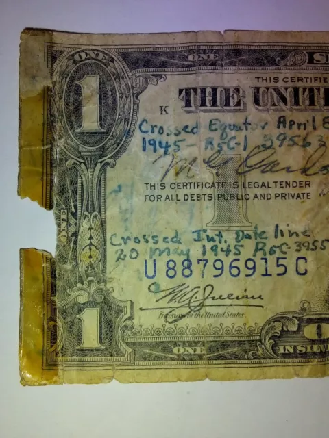 1935 Dollar Bill silver certificate