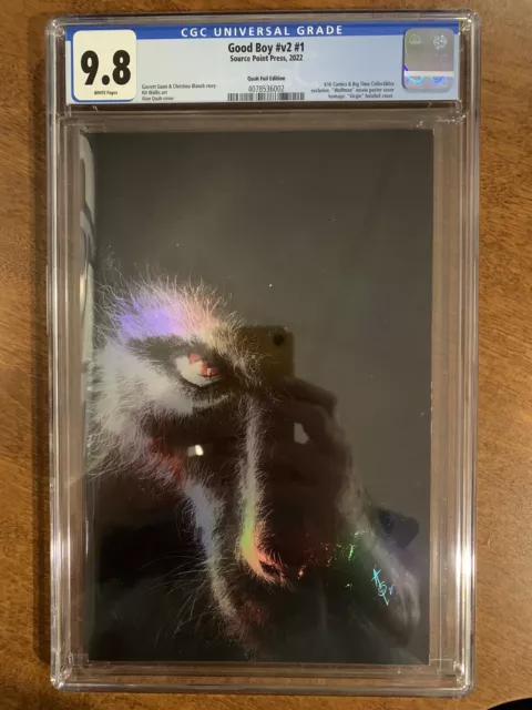 🐶GOOD BOY VOL 2 #1 - CGC 9.8 - QUAH 616 Virgin Chromium Variant - LTD 100 w/COA