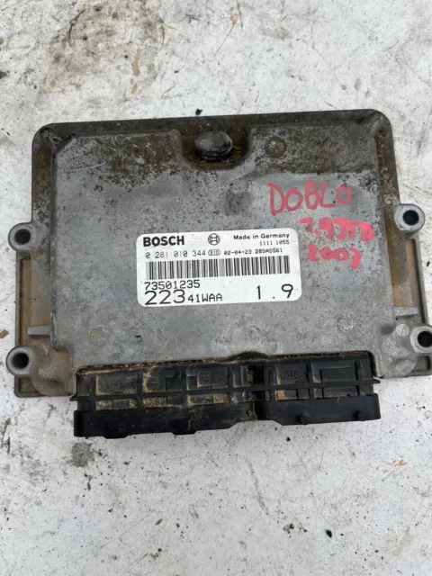 Calculateur Moteur Bosh Ref: 0281010344  Fiat Doblo 1.9 Jtd 5Places 2003