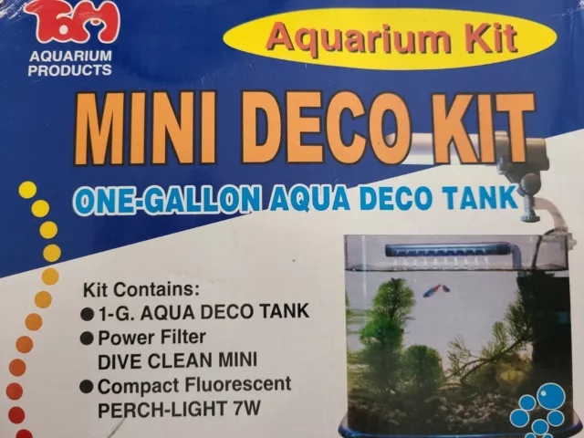 Tom Aquarium Kit Mini Deco Kit One Gallon Aqua Fish Tank NEW (no box) MSPR 69$