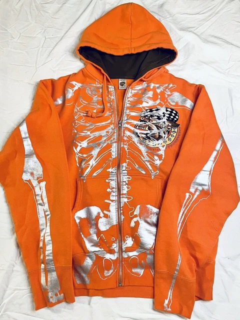 Orange ed online hardy hoodie