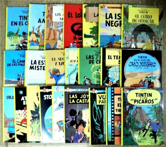 LAS AVENTURAS TINTIN Colección completa 23 Álbumes rústica (tapa Blanda) Hergé.