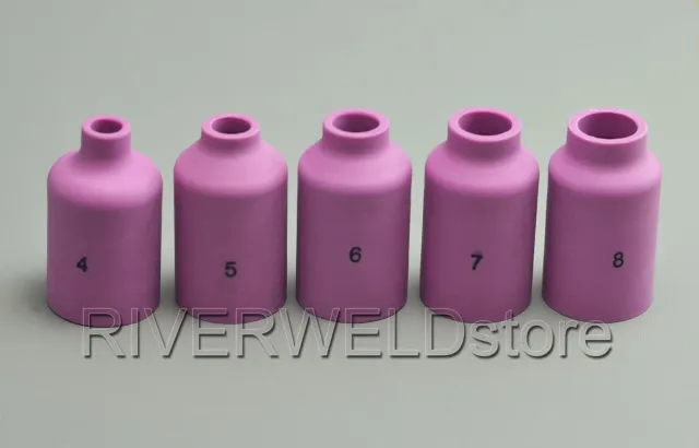 TIG Gas Lens Alumina Nozzle Cup 54N16 # QQ300 WP 17 18 26 TIG Welding Torch 5pcs