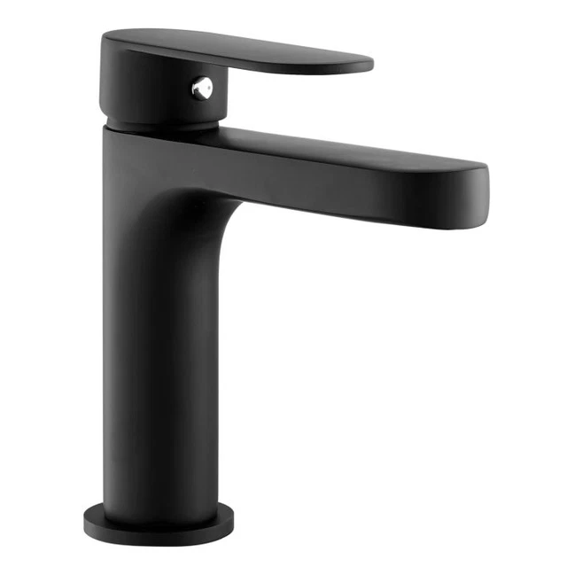 Rubinetto Miscelatori Lavabo Nero Dozo Cartuccia Ceramica Diametro 35MM Base