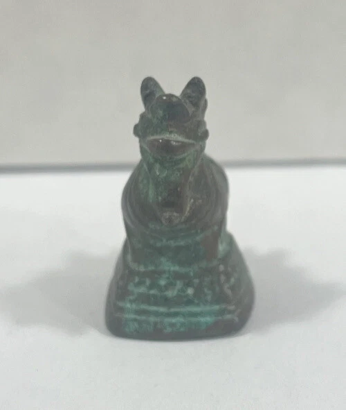 Vintage Nice Patina Asia Bird Rooster Antique Opium Weight  Bronze China  1.2 OZ 3