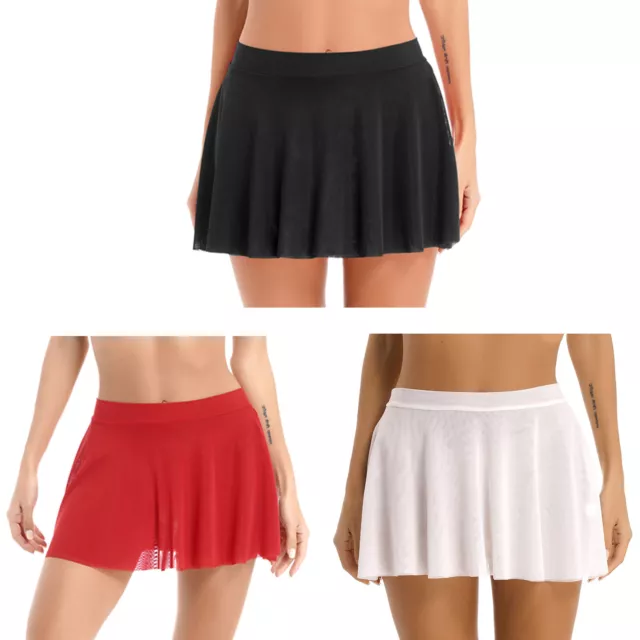 US Women's Mini Skirt High Waist A-line Skater Pleated Layers Tennis Golf Skirts