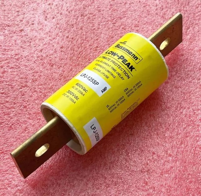 Bussmann LPJ-100SP LPJ100SP LPJ 100A 600Vac LOW-PEAK DUAL-Element Class J Fuse
