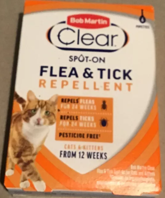 Bob Martin K0173 6 Doses Spot On Cats & Kittens Flea and Tick Treatment