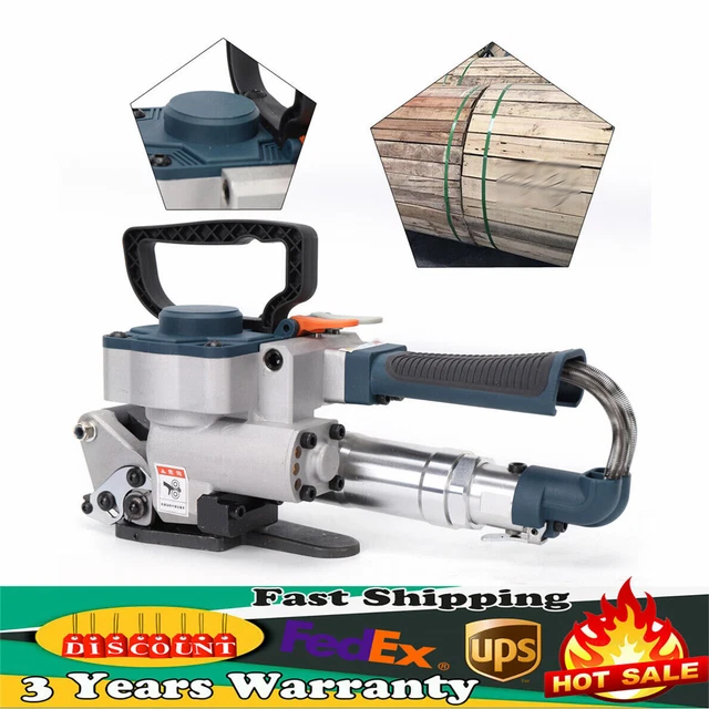 Pneumatic PP&PET Strapping Tool Welder Banding Packaging Baler 3500N 13-19mm 1X