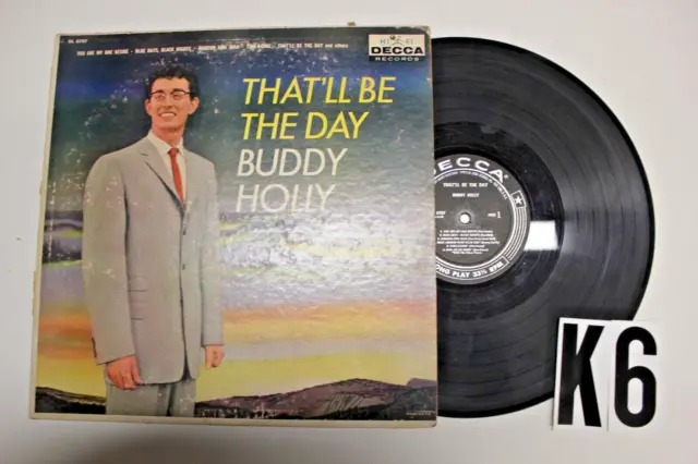 Buddy Holly That'll Be The Day 60s Decca Orig Record lp original vinyl album