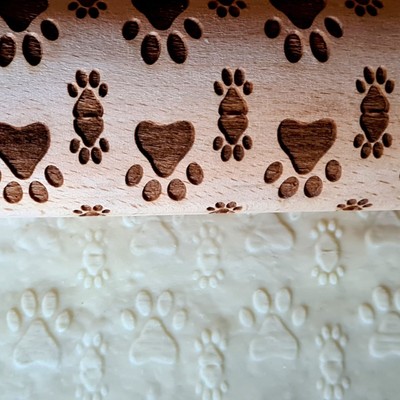 BACKSET FÜR HUNDEKEKSE, Backmatte, Silikon Knochen und Pfötchenrolle