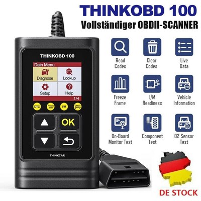 2021 thinkobd 100 professionale da auto obd2 dispositivo diagnostico auto scanner errore equipaggiato 