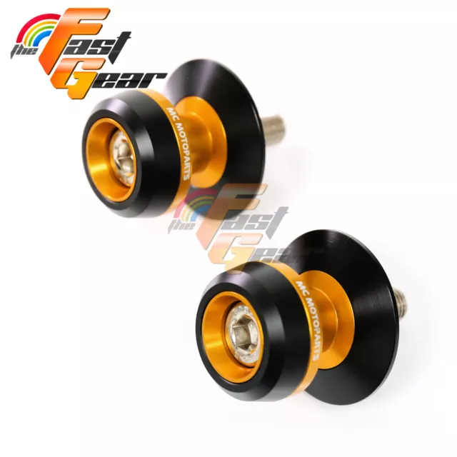 Twall Protector Gold Swingarm Spools Sliders Fit Kawasaki Z1000 2003-2013 12 11