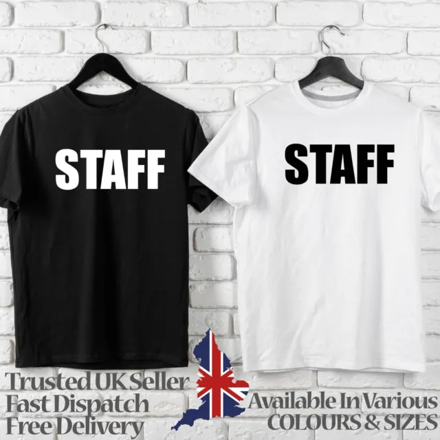 T-Shirt Staff - Workwear Crew Uniforme T-Shirt Novità Testo Costume Maglietta Lavoro