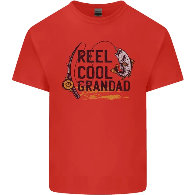 T-shirt da uomo cotone Reel Cool Grandad Funny Fisherman 3