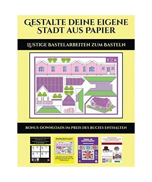 LUSTIGE BASTELARBEITEN ZUM Basteln: 20 vollfarbige Vorlagen für zu