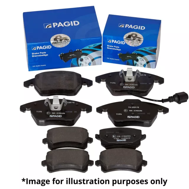 Genuine Pagid Front And Rear Axle Brake Kit Brake Pad Set Brake Pads Brakes