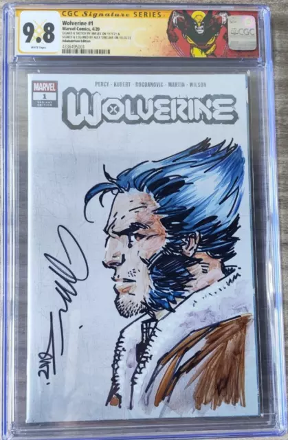 Wolverine #1 CGC 9.8 SIGNED & SKETCH JIM LEE