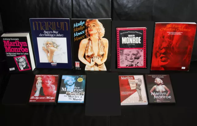 Marilyn Monroe Bildbände + Bücher + CD + DVD 9 Teile aus großer Sammlung TOP