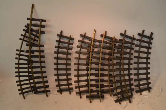 Aristocraft Curved Brass Track G Scale Train 9 Pieces