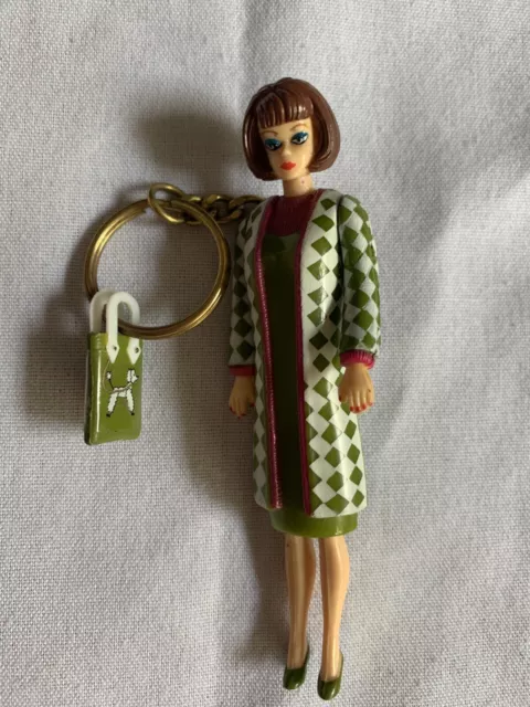 1995 Mattel Barbie Poodle Parade Keychain With Purse 4”