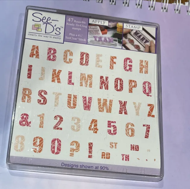 See-D's Stempelset Alphabet kein Block bereit zum Anhaften Kartenherstellung