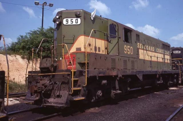 Seaboard Coast Line Gp7 #980 "Seaboard Air Line Paint" Original Slide