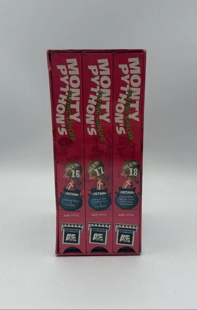 MONTY PYTHON'S FLYING Circus Set 6 VHS Box Set Volumes 16 17 18 A&E ...