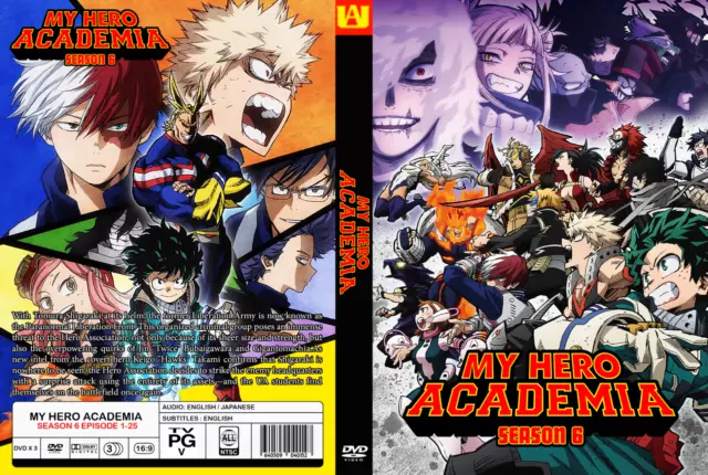 My Hero Academia Episodes 1 - 138 + 3 Movies English Dubbed 6 Seasons Anime  DVD