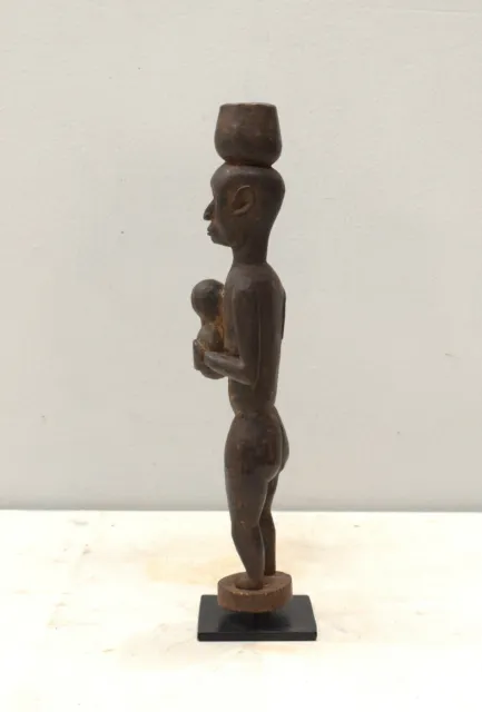 African Statue Lobi Wood Male Statue 13" 2