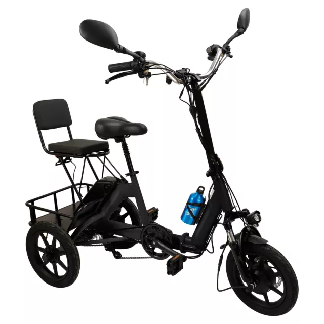 Electric Trike for Adults 3 Wheel Motorized Folding Tricycle 48v 350W 3 gears