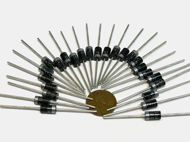 ALKOY 100PCS 1N5404 IN5404 Diodo Raddrizzatore 3A 400V - Foto 7