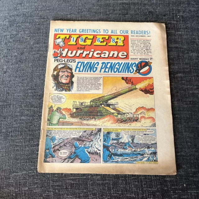 Tiger and Hurricane Comic - 30 December 1967