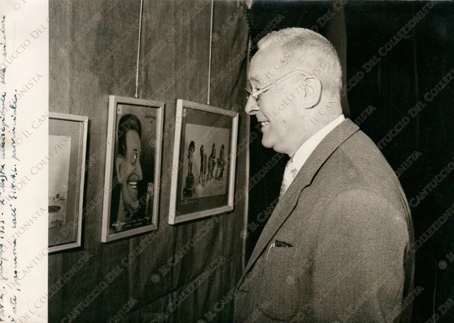 1955 PAVIA Seconda Mostra Caricatura d’Arte ENAL Fotografia Chiolini