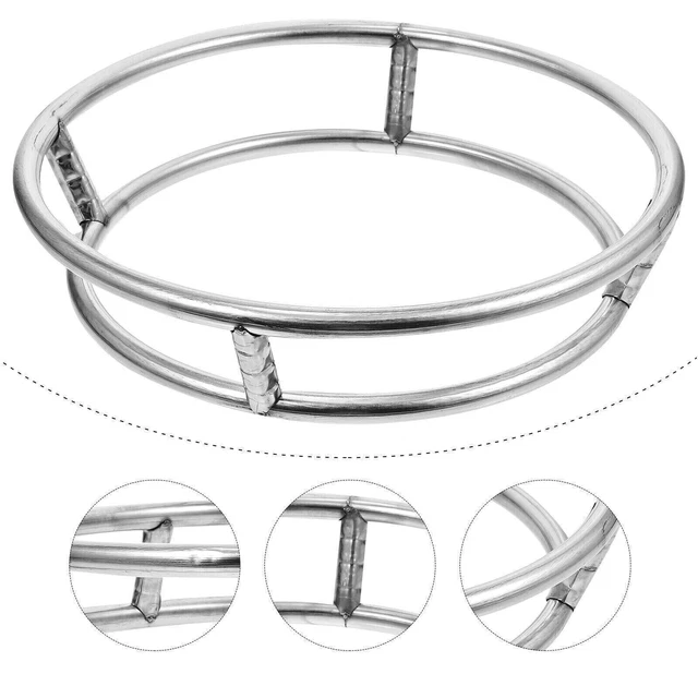 Universel Wok Poêle Soutien Support Galerie Anneau Rond Bas Rack pour Gaz